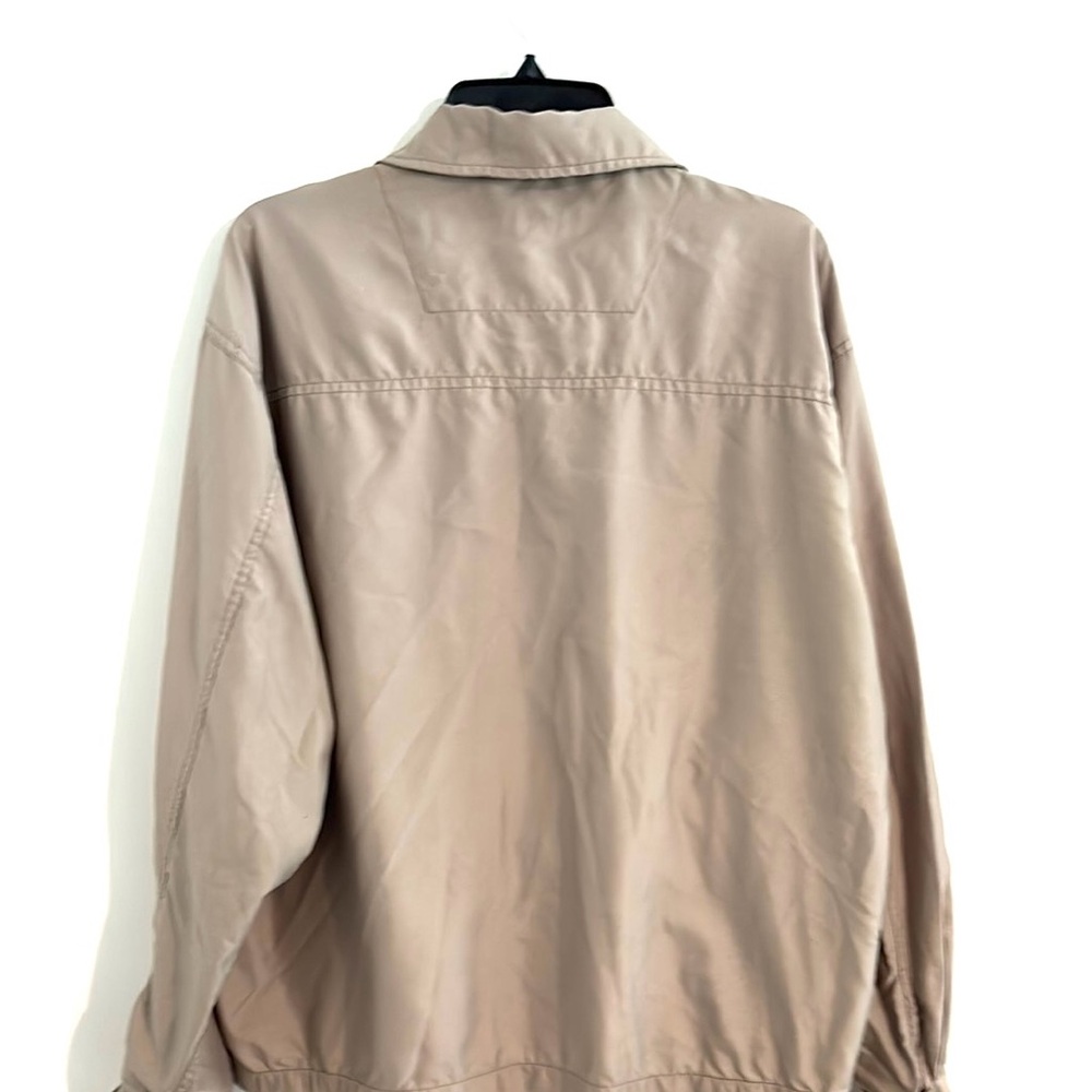 BRITCHES Men's Sz L Light Brown Nylon Jacket Great Condition. - Picture 3 of 8